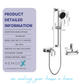 PACKAGE BRASS MIXER SHOWER SET HM-19119-C