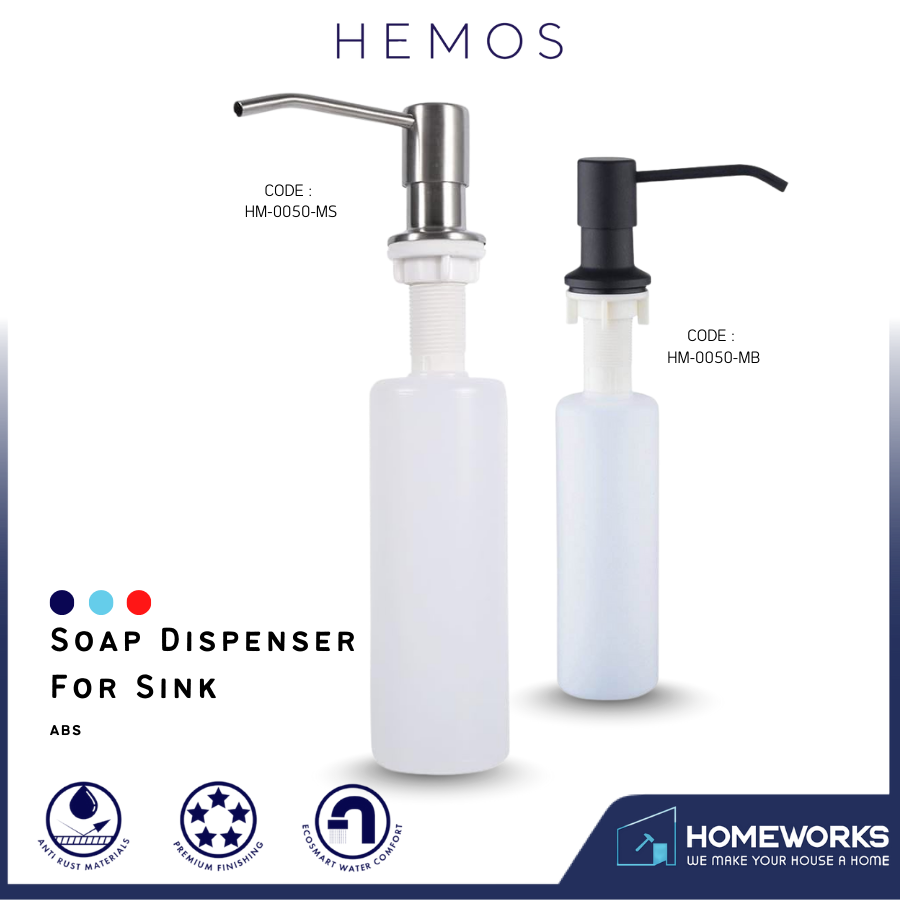HEMOS PARTS ABS SOAP DISPENSER FOR KITCHEN SINK HM-0050