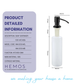 HEMOS PARTS ABS SOAP DISPENSER FOR KITCHEN SINK HM-0050