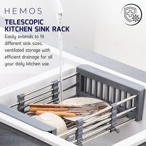 HEMOS PARTS SUS 304 ADJUSTABLE KITCHEN SINK BASKET HM-0147