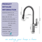 HEMOS KITCHEN FAUCET BRASS PULL OUT MIXER PILLAR SINK TAP KEPALA PAIP DAPUR HM-19109