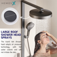 HEMOS BATHROOM 3 MODE BRASS BODY WITH STAINLESS STEEL CASING MIXER RAIN SHOWER SETS HM-19120-MG