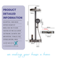 HEMOS BATHROOM 3 MODE BRASS BODY WITH STAINLESS STEEL CASING MIXER RAIN SHOWER SETS HM-19120-MG