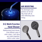 HEMOS BATHROOM FAUCET 3 MODE BRASS BODY WITH ABS CASING MIXER RAIN SHOWER SETS MATT GRAY SET MANDIAN HM-19114-MG