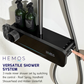 HEMOS BATHROOM FAUCET 3 MODE BRASS BODY WITH ABS CASING MIXER RAIN SHOWER SETS MATT GRAY SET MANDIAN HM-19114-MG