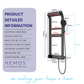 HEMOS BATHROOM FAUCET 4 MODE BRASS BODY WITH ABS CASING MIXER EXPOSED SHOWER SETS GREY SET MANDIAN HM-19113-MG