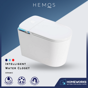 HEMOS BATHROOM SMART TOILET INTELLIGENT WATER CLOSET AUTOMATIC MULTI-FUNCTIONAL HM-788-250-W