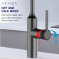 HEMOS KITCHEN FAUCET STAINLESS STEEL PILLAR SINK TAP CAN ADJUST BUBBLER WATER KEPALA PAIP DAPUR HM-19111-MS,MG,GD