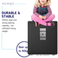 HEMOS TUYA APP HEAVY DUTY ANTI-DRILLING & SMASHING FINGERPRINT DIGITAL SECURITY SAFETY BOX HM-LD-300,450,600-BLACK