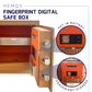 HEMOS TUYA APP HEAVY DUTY ANTI-DRILLING & SMASHING FINGERPRINT DIGITAL SECURITY SAFETY BOX HM-XR-300,450