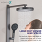 HEMOS BATHROOM FAUCET 3 MODE STEEL MIXER RAIN SHOWER SETS SET MANDIAN HM-19117-MG