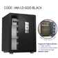 HEMOS TUYA APP HEAVY DUTY ANTI-DRILLING & SMASHING FINGERPRINT DIGITAL SECURITY SAFETY BOX HM-LD-300,450,600-BLACK