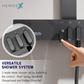 HEMOS BATHROOM FAUCET 3 MODE STEEL MIXER RAIN SHOWER SETS SET MANDIAN HM-19117-MG