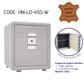 HEMOS TUYA APP HEAVY DUTY ANTI-DRILLING & SMASHING FINGERPRINT DIGITAL SECURITY SAFETY BOX HM-LD-300,450-W
