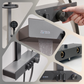 HEMOS BATHROOM FAUCET 3 MODE STEEL MIXER RAIN SHOWER SETS SET MANDIAN HM-19117-MG