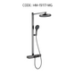 HEMOS BATHROOM FAUCET 3 MODE STEEL MIXER RAIN SHOWER SETS SET MANDIAN HM-19117-MG