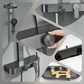 HEMOS BATHROOM FAUCET 3 MODE STEEL MIXER RAIN SHOWER SETS SET MANDIAN HM-19118-MG