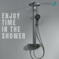 HEMOS BATHROOM FAUCET 3 MODE STEEL MIXER RAIN SHOWER SETS SET MANDIAN HM-19118-MG