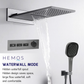 HEMOS BATHROOM BRASS 3 MODE CONCEALED MIXER SHOWER SETS MATT GRAY SET MANDIAN HMX-19075-MG