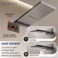 HEMOS BATHROOM BRASS 3 MODE CONCEALED MIXER SHOWER SETS MATT GRAY SET MANDIAN HMX-19075-MG