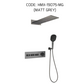 HEMOS BATHROOM BRASS 3 MODE CONCEALED MIXER SHOWER SETS MATT GRAY SET MANDIAN HMX-19075-MG