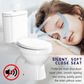 HEMOS BATHROOM WHITE CERAMIC TWO PIECE TOILET BOWL POWERFUL & QUIET JAMBAN BILIK AIR HM-751-250-W
