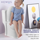 HEMOS BATHROOM WHITE CERAMIC ONE PIECE TOILET BOWL FOR CHILD POWERFUL & QUIET JAMBAN BILIK AIR HM-709-200-W