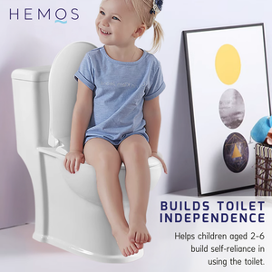 HEMOS BATHROOM WHITE CERAMIC ONE PIECE TOILET BOWL FOR CHILD POWERFUL & QUIET JAMBAN BILIK AIR HM-709-200-W