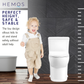 HEMOS BATHROOM WHITE CERAMIC ONE PIECE TOILET BOWL FOR CHILD POWERFUL & QUIET JAMBAN BILIK AIR HM-709-200-W