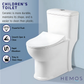 HEMOS BATHROOM WHITE CERAMIC ONE PIECE TOILET BOWL FOR CHILD POWERFUL & QUIET JAMBAN BILIK AIR HM-709-200-W