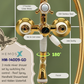 HEMOS BRASS MIXER BASIN TAP MIXER EXPOSED BATH SHOWER WITH TAP 3 MODE SHOWER SET HM-14SERIES