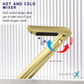 HEMOS BATHROOM FAUCET BRASS MIXER HOT COLD WATERFALL PILLAR BASIN TAP KEPALA PAIR BILIK AIR HM-19124