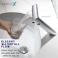 HEMOS BATHROOM FAUCET BRASS MIXER HOT COLD WATERFALL PILLAR BASIN TAP KEPALA PAIR BILIK AIR HM-19124