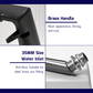 HEMOS BATHROOM FAUCET BRASS MIXER HOT COLD WATERFALL PILLAR BASIN TAP KEPALA PAIR BILIK AIR HM-19124