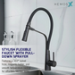 HEMOS KITCHEN FAUCET FLEXIBLE NYLON HOSE MIXER PILLAR SINK TAP WITH MAGNETIC HOLDER HM-19108FH-MG
