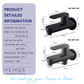 HEMOS BATHROOM FAUCET STAINLESS STEEL SUS304 WALL BIB TAP & TWO WAY TAP HM-3805,3807-MB,MG