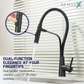 HEMOS KITCHEN FAUCET FLEXIBLE NYLON HOSE MIXER PILLAR SINK TAP WITH MAGNETIC HOLDER HM-19108FH-MG