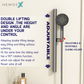 HEMOS BATHROOM 2 MODE BRASS BODY WITH STAINLESS STEEL CASING MIXER EXPOSED SHOWER SETS HM-19121-MG