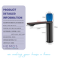 HEMOS BATHROOM FAUCET BRASS MIXER HOT COLD PILLAR BASIN TAP KEPALA PAIR BILIK AIR HM-19123