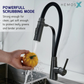 HEMOS KITCHEN FAUCET FLEXIBLE NYLON HOSE MIXER PILLAR SINK TAP WITH MAGNETIC HOLDER HM-19108FH-MG