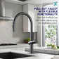 HEMOS KITCHEN FAUCET BRASS PULL OUT MIXER PILLAR SINK TAP CHROME & GREY KEPALA PAIP DAPUR HM-19112