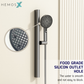 HEMOS BATHROOM 2 MODE BRASS BODY WITH STAINLESS STEEL CASING MIXER EXPOSED SHOWER SETS HM-19121-MG