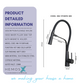 HEMOS KITCHEN FAUCET FLEXIBLE NYLON HOSE MIXER PILLAR SINK TAP WITH MAGNETIC HOLDER HM-19108FH-MG