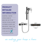 HEMOS BATHROOM 2 MODE BRASS BODY WITH STAINLESS STEEL CASING MIXER EXPOSED SHOWER SETS HM-19121-MG