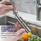 HEMOS KITCHEN FAUCET BRASS PULL OUT MIXER PILLAR SINK TAP CHROME & GREY KEPALA PAIP DAPUR HM-19112