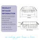 HEMOS PARTS SUS304 STAINLESS STEEL KITCHEN SINK DRAINER BASKET (EXTENDABLE) HM-0064