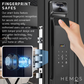 HEMOS 7 IN 1 TUYA SMART DOOR LOCK FULLY AUTOMATIC HD SECURITY CAMERA WITH INTERCOM FUNCTION HM-D1
