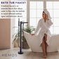 HEMOS BATHROOM FAUCET BRASS MIXER HOT COLD FLOOR MOUNT BATH TUB SHOWER TAP HM-13007-MB,MG