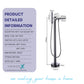 HEMOS BATHROOM FAUCET BRASS MIXER HOT COLD FLOOR MOUNT BATH TUB SHOWER TAP HM-13007-MB,MG