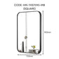HEMOS BATHROOM MIRROR 600/700/800MM WALL MOUNTED ALUMINUM BLACK FRAME ROUND & RECTANGLE KACA CERMIN